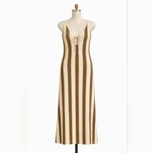 Brown Zara Striped Dress for Sale up to 90% Off: Poshmark